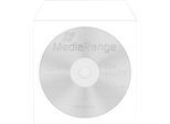 CD-/DVD-Papierhüllen, selbstklebende Lasche, Sichtfenster, weiß, 100 Stück
