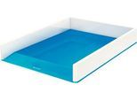 LEITZ® Ablagekorb WOW Duo Color, DIN A4, weiß/blau