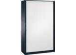 Rollladenschrank ASISTO C 3000, 5 Ordnerhöhen, B 1200 mm, anthrazit/weiß