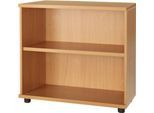 Schäfer Shop Select Anstellregal, aus Holz, 2 Fachböden, B 800 mm x T 421 x H 750 mm, Buche