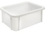 Transportbox, Euro-Norm, Volumen 13 l, bis 250 kg, stapelbar, geschlossene Wände, ohne Deckel, L 400 x B 300 x H 165 mm, HDPE, naturfarben