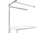 Aufbauportal m. Ausleger, Ansatztisch SPEZIAL Arbeitstisch/Werkbank UNIVERSAL/PROFI, 1500 mm, lichtgrau