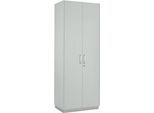 Schäfer Shop Genius Flügeltürenschrank TETRIS SOLID, 5 OH, B 800 mm, inkl. Seitenverblendungen, lichtgrau