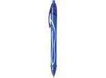 Gelschreiber BIC Gel-ocity Quick Dry, Druckmechanik, gummierter Schaft, Strichstärke 0,3 mm, 12 Stück, Schreibfarbe blau