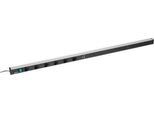 Steckdosenleiste Treston 1400, 6-fach, 2 x USB-A, An/Aus-Schalter, 4,5 m langes Kabel, 16 A/250 V, B 1400 x T 44 x H 52 mm, Aluminium