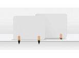 Legamaster Whiteboard-Tischtrennwand Elements, Stahl emailliert, inkl. 2 Tischklemmen, B 800 x H 600 x T 11 mm