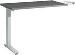 Schäfer Shop Select Anbautisch Start Off, f. T-Fuß, rechteckig, B 1000 x T 600 x H 735 mm, graphit
