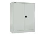 Schäfer Shop Select Flügeltürenschrank MS iCONOMY, Stahl, 3 Ordnerhöhen, B 800 x T 400 x H 1215 mm, lichtgrau RAL 7035