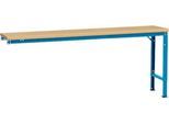 Manuflex Ansatztisch UNIVERSAL Spezial, 2000 x 800 mm, Multiplex natur, lichtblau