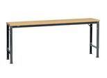 Manuflex Grundtisch UNIVERSAL Spezial, 2000 x 800 mm, Multiplex natur, anthrazit