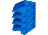 LEITZ® Ablagekorb Plus Jumbo 5233, DIN A4, 4 Stück, blau