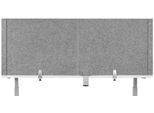 Schreibtisch-Akustik-Trennwand BE Safety Screen U-Form, ohne Acrylfenster, Dicke 10 mm, B 140 x T 60 x H 60 mm, hellgrau