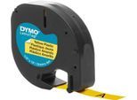 Schriftbandkassette für DYMO® Letra Tag, Kunststoff, 12 mm, gelb