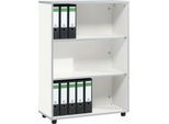 Schäfer Shop Select Regal MOXXO IQ, Holz, 3 Fächer, 3 OH, B 801 x T 362 x H 1115 mm, weiß