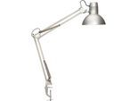 MAUL LED-Tischleuchte Study, Büro, Klemmfuß, silber