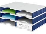 styro® Sortierstation styrodoc Standard, DIN C4, 3 Etagen/2-reihig/6 Fächer, grau/blau