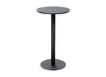 Bistrotisch Paperflow® Mezzo, melaminharzbeschichtete MDF-Platte, Stahlgestell, rund Ø 600 x H 1100 mm, schwarz/mattschwarz