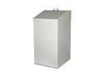 Wertstoffsammler, Volumen 54 l, mit Inneneimer, Stahl verzinkt, B 340 x T 380 x H 650 mm, grau