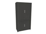 Querrollladenschrank, zweiteilig, B 1000 mm, 5 OH, graphit