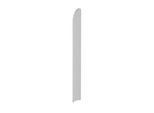 Büroregal Dante®, Abschlusswange, für Regale ohne Rückwand, H 2250 mm, weiß