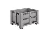 Industriebox, mit 4 Füßen, geschlossen m. Entnahmeklappe, 610 Liter