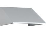 Schrägdachaufsatz für C+P Schließfachschrank Resisto, Neigung von 26°, B 396 x T 540 x H 230 mm, Stahl, lichtgrau RAL 7035
