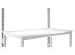 Aufbauportal, niedrig, Grundtisch SPEZIAL Arbeitstisch/Werkbank UNIVERSAL/PROFI, alusilber