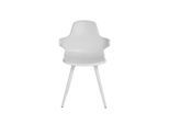 Schalenstuhl Topstar® T 2020, 4-Fuß, desinfektionsmittelbeständig, mit Armlehnen, weiß/weiß