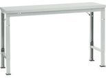 Manuflex Grundtisch UNIVERSAL Spezial, 1500 x 800 mm, Kunststoff lichtgrau, lichtgrau