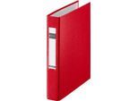 LEITZ® Ringbuch, DIN A5, 2-Ring-Mechanik, Rückenbreite 40 mm, rot