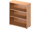 Schäfer Shop Genius Regal TETRIS WOOD, 3 OH, Höhe inkl. Gleiter, B 1000 mm, Buche-Dekor