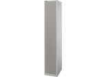 Schäfer Shop Select Garderobenschrank, 1 Abteil B 350 mm, 2 Fächer, Hutboden & Kleiderstange, abschließbar, lichtgrau/platingrau