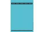 LEITZ® Rückenschilder lang, PC-beschriftbar, Rückenbreite 50 mm, selbstklebend 125 St., blau