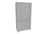 Querrollladenschrank, zweiteilig, B 1000 mm, 5 OH, lichtgrau