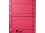 LEITZ® Trennblätter, DIN A4, Zahlen, 100 Stück, rot