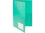 Angebotsmappe FolderSys, A4, 4 Taschen, Visitenkartentasche, Polypropylen, grün, 10 Stück
