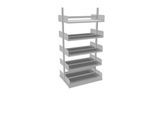 Variabo Freiarmregal, Anbaufeld, doppelseitig, 300 mm Fachtiefe, 1000 x 2000 mm