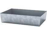 Paletten-Auffangwanne ASECOS, Stahl, 200 l Auffangvolumen, B 815 x T 1235 x H 255 mm, verzinkt