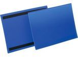 Etiketten- und Kennzeichnungstaschen B 297 x 210 mm (A4 quer), 50 Stück, blau
