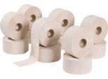 Tork® Toilettenpapier Natur Mini Jumbo 120377, 2-lagig, T2-kompatibel, 12 Rollen á 850 Blatt, 100 % Recyclingpapier, naturfarben