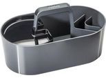 Toolbox HAN Loft, tragbar, mit 4 Fächern, herausnehmbare Ablageschale, B 330 x T 179 x H 175 mm, Kunststoff, granitgrau