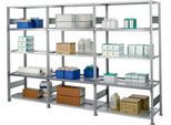 SSI Schäfer Archivregal, Grundfeld, 5 Böden, B 995 x T 600 mm, lackiert