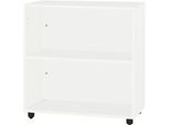 Schäfer Shop Select Regal LOGIN, 2 Ordnerhöhen, B 800 x T 420 x H 788 mm, weiß