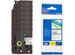 Brother Sparset 36 mm Schriftbandkassetten TZe-261, 6 + 1 GRATIS