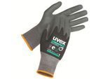 Arbeitshandschuhe uvex phynomic XG, EN 388 4 1 2 1 X, Polyamid/Elastan, schwarz, Größe 11, 10 Paar