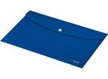 Leitz® Sammelmappe Recycle, Format A4, Druckknopfverschluss, blickdicht, 100 % recycelbar, Blauer Engel, Recyclingkunststoff, blau