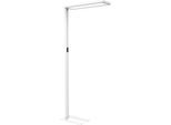 LED-Stehlampe Maul MAULsenja, 87 W, 15150 lm, 2700-5700 K, direktes/indirektes Licht, dimmbar, Bewegungs-/Lichtsensor, H 1960 mm, Aluminium, weiß
