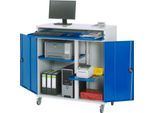 Computer-Schrank Typ 1100T-M60, B 1100 x T 520 x H 1060 mm, mobil
