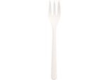 Snackgabeln Papstar, Mehrweg, besonders stabil, spülmaschinengeeignet, L 130 mm, Bio-PP, weiß, 50 Stück