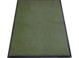 Schmutzfangmatte miltex Eazycare Style, eckig, antistatisch, UV-beständig, waschbar, High-Twist-Nylon & Niltrilgummi, 800 x 1200 mm, chromoxidgrün